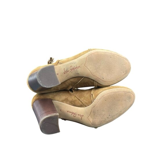 Sam Edelman Winnie Anthropologie Boots Women’s 6 Floral Emboirdered Suede Zip - Picture 6 of 7